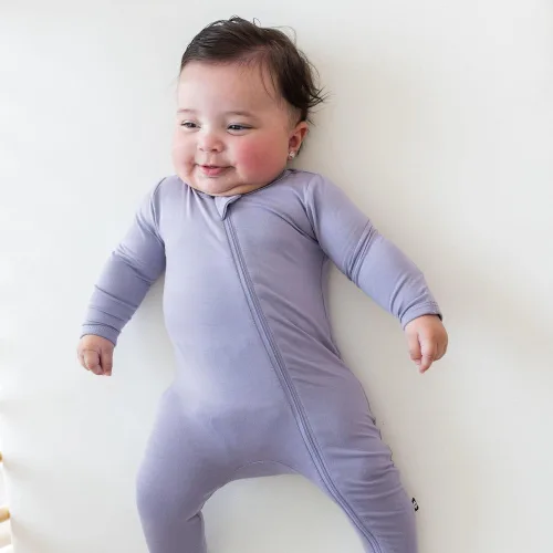 Vista 83 de KYTE BABY Pies unisex con cierre de cremallera, rayón hecho de bambú, 0-24 meses