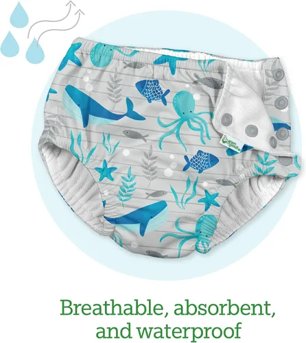 Vista 5 de i play. Pañal de natación reutilizable Baby Snap para niños o niñas