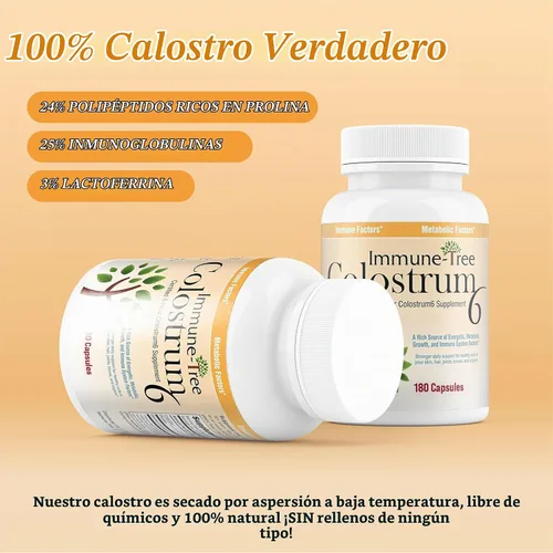 Vista 4 de Cápsulas de calostro bovino alimentado con pasto, inmune e intestinal, 180