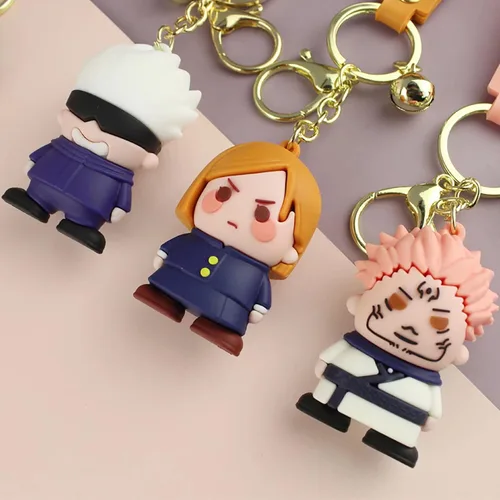 Vista 2 de SXTQFDC Anime Jujutsu Kaisen Llavero Sukuna Yuji Itadori Llavero Bolsa Adornos