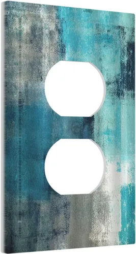 Vista 141 de Cubiertas de Placas de Pared Dúplex Individual con Sol Minimalista Moderno de Palabras Inspiradoras Abstractas Boho, Cubierta de Interruptor de Luz