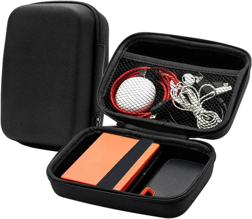 Vista 2 de Portable Storage Box Travel Carrying Case Pouches Organiser For Charging Cable Batteries Memory Cards Cameras And More Lightweight And Storage Case