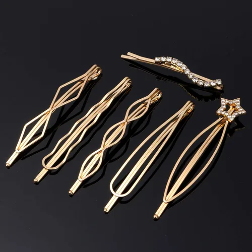 Vista 3 de 20 pasadores elegantes para el cabello, pinzas para el cabello de metal