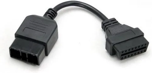 Vista 6 de Adaptador de diagnóstico de conector OBD OBD2 compatible con Mazda 16 pin a 17 pines adaptador (compatible con Mazda-16T17)