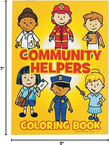 Vista 2 de Fun Express Community Helper - Libro para colorear - 24 piezas - Actividades educativas y de aprendizaje para niños