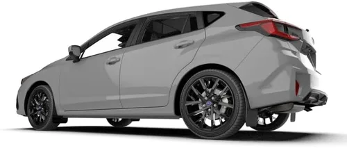 Vista 4 de Rally Armor MF105-UR-BLK-GRY Compatible con Subaru Impreza 2024 Negro UR Barro Flap con logotipo gris