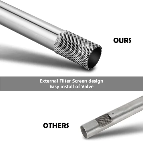 Vista 4 de Uniflasy 60040 Tubo quemador de parrilla de 17 pulgadas para Weber Q1200 Q1000 Q100 Q120 304 Acero inoxidable Baby Q 386001 386002 516002, 516001