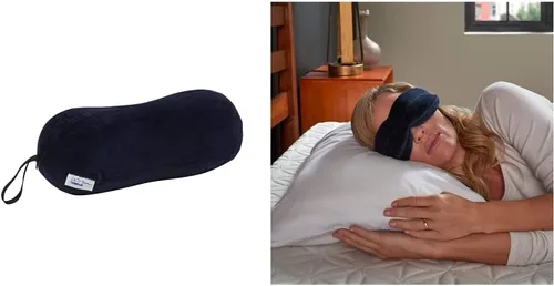 Vista 7 de Almohada de viaje multiusos de espuma viscoelástica Tempur-Pedic, en forma de maní, para el alivio de la presión lumbar en el cuello y la espalda