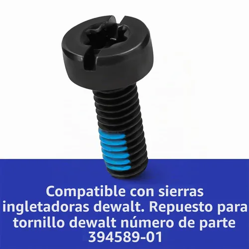 Vista 2 de 394589-01 Reemplazo para la serie de tornillos de sierra ingletadora Dewalt, compatible con 1710, 3660, 3680, DHS716AB, DHS716AT2, DHS716T2, DHS790