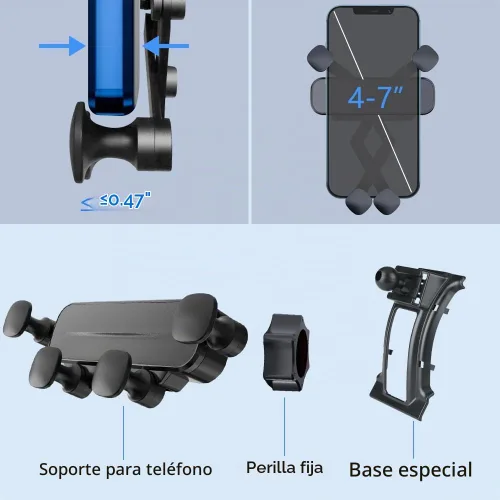 Vista 6 de Soporte para teléfono de coche para CR-V CRV 2007 2008 2009 2010 2011 Auto Accesorios Decoración Interior Celular Móvil Smartphone Soporte Para CR-V