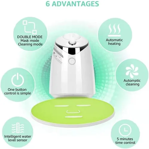 Vista 2 de Máquina para fabricar mascarillas faciales, máquina profesional de mascarillas faciales de bricolaje, máquina automática de mascarillas faciales