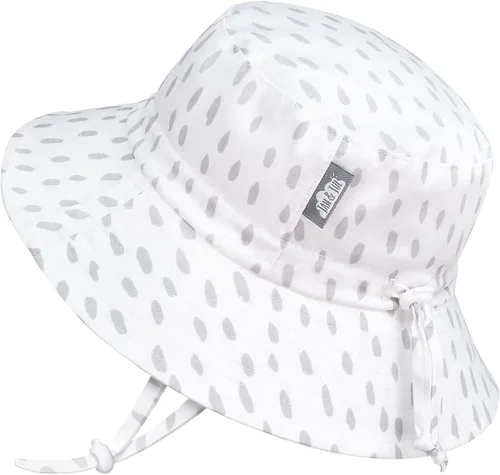 Vista 23 de JAN & JUL - Gorro de sol con capucha de algodón Grow-with-Me para bebés y niños Verde militar