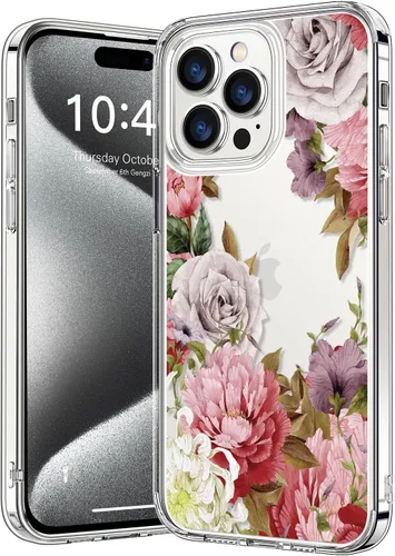 Vista 141 de bicol - Funda protectora a prueba de golpes para iPhone 15 Plus, funda delgada de acrílico transparente y diseños modernos para niña y mujer, 6.7