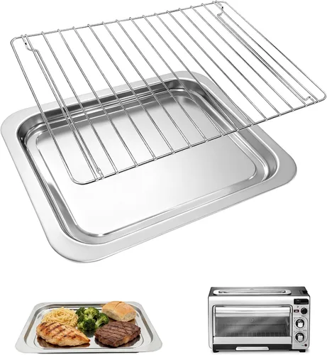 Vista 9 de Piezas de repuesto para horno tostador Hamilton Beach Easy Reach de 4 rebanadas para horno tostador de encimera, 10.9 x 9.2 pulgadas, acero