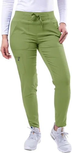 Vista 29 de Adar Pro Scrubs para mujeres - Pantalones de uniforme médico tipo jogger de yoga supremos Manzana