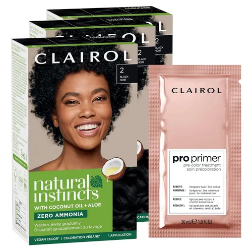 Vista 61 de Clairol Natural Instincts - Tinte semipermanente para el cabello, color negro 2, paquete de 1 unidad