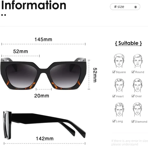 Vista 4 de kimorn Gafas de sol para mujeres y hombres de moda retro gafas de sol de moda K1354