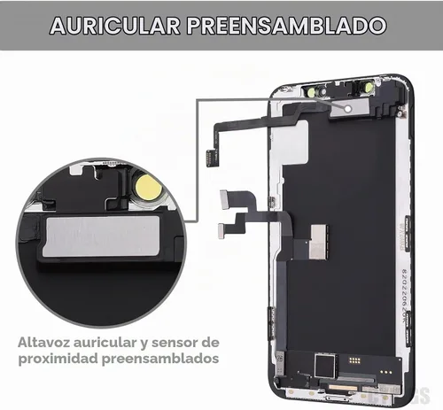Vista 3 de Reemplazo de pantalla para iPhone X 10 con sensor de proximidad