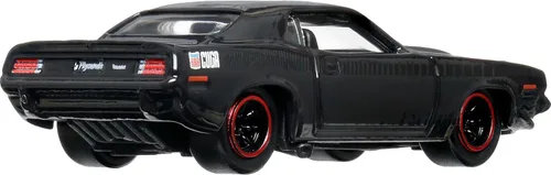 Vista 4 de Hot Wheels Coche de juguete, Fast & Furious a escala 1:64 Die-Cast 1970 Plymouth AAR Cuda para coleccionistas inspirados en la franquicia