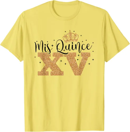 Vista 30 de Camiseta de quinceañera Mis Quince para cumpleaños número 15 Blanco