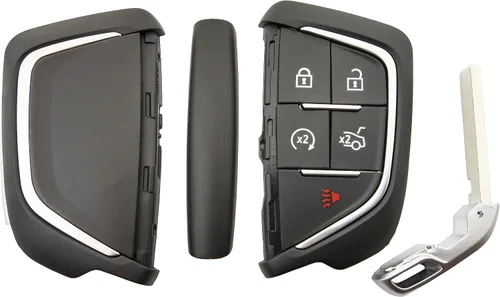 Vista 6 de Funda para llavero para Cadillac CT5 CT6 XTS XT4 XT5 ATS 5 botones sin llave de entrada remota de repuesto (1)
