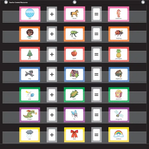 Vista 2 de Teacher Created Resources Tarjetas de bolsillo con palabras compuestas