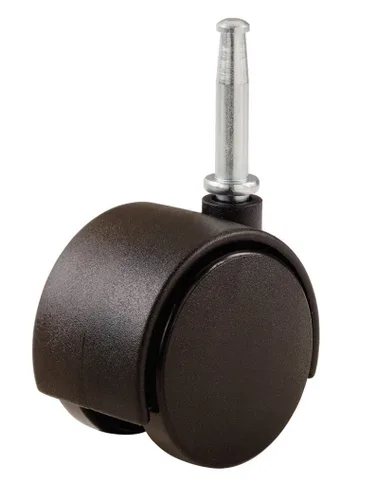 Vista 4 de Shepherd Hardware 9401 Rodaja para silla de oficina de 1-5/8 pulgadas, rueda doble, placa cuadrada de 1-1/2 pulgadas, capacidad de carga de 40