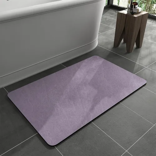 Vista 37 de MontVoo -Tapete de baño-Alfombras de baño delgadas antideslizantes para debajo de la puerta- Superficie de gamuza sintética absorbente, de secado