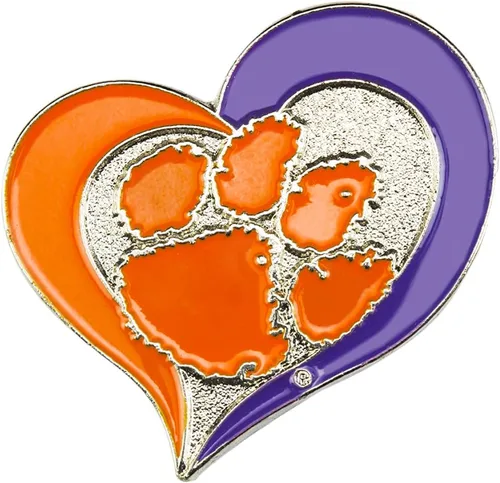 Vista 11 de aminco NCAA - Pin de corazón de remolino unisex