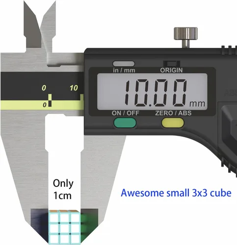 Vista 3 de Mini cubo 3x3 – Cube Lab 0.4x0.4x0.4 in cubo pequeño, cubo mágico suave más pequeño, regalo para niños y adultos (rosa)