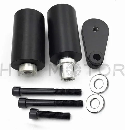 Vista 5 de MT219-023-BK - Protector deslizante de marco sin corte compatible con YZF R6 2003-2005 2006-2009 R6S BLK