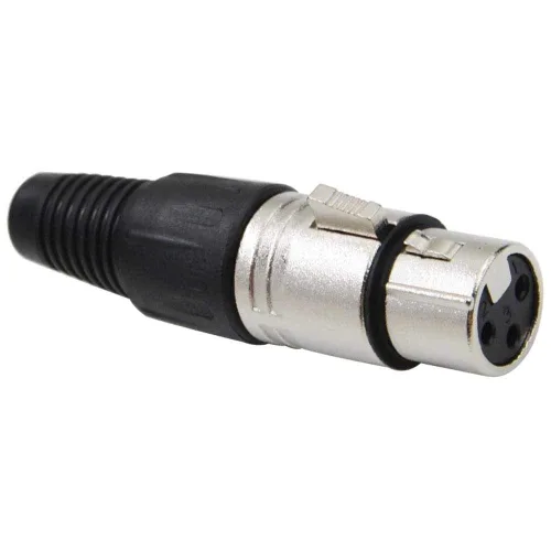 Vista 2 de Paquete de 4 enchufes XLR hembra - 3 pines XLR-F enchufes para cables de micrófono