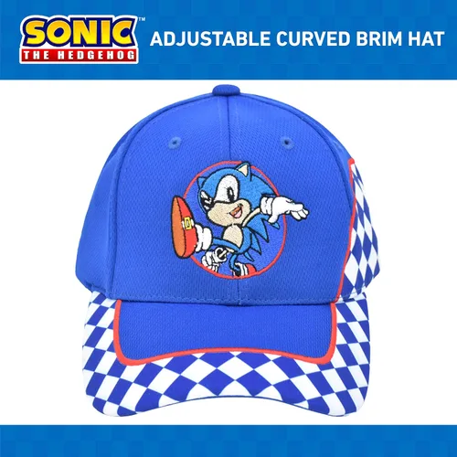 Vista 2 de Sonic The Hedgehog Baseball Cap, Kids Adjustable Baseball Hat