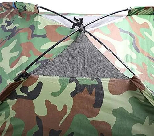 Vista 6 de Tienda de campaña para 3-4 personas, impermeable, pop-up para deportes al aire libre, con bolsa de transporte, protección UV, refugio solar