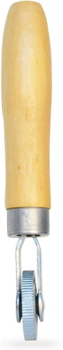 Vista 5 de Herramienta de reparación de neumáticos con rodillo de parche, mango de madera, 1 1/2" de diámetro (6mm)