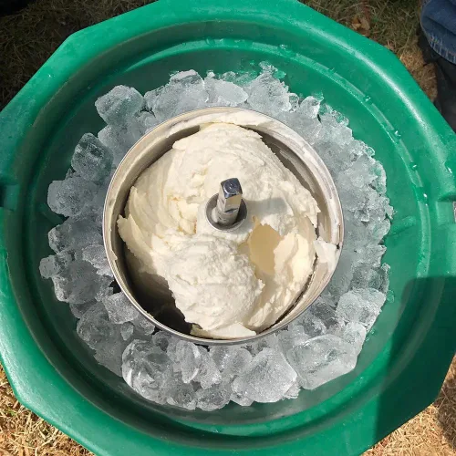 Vista 2 de 6 cuartos de galón - Máquina de helados a batería - Acero inoxidable (se adapta a Makita 18v)