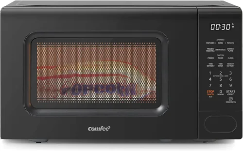 Vista 12 de COMFEE CMO-C20M1WH - Microondas retro con 11 niveles de potencia, cocción rápida de varias etapas, función de reinicio de tocadiscos, temporizador