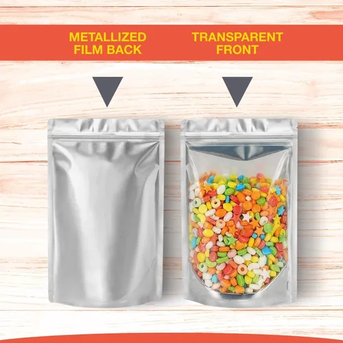 Vista 5 de BELLE KR® Bolsas pequeñas de Mylar de 3 x 5 para dulces liofilizados, paquete de 200 a 4 mil de grosor, bolsas transparentes de Mylar con ventana