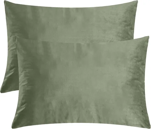 Vista 25 de StangH - Funda de almohada de terciopelo suave, 1 pieza Hidden Zipper, Skin Friendly, for Sleep and Relax, Neutral Home Decor, Sofa, Living Room