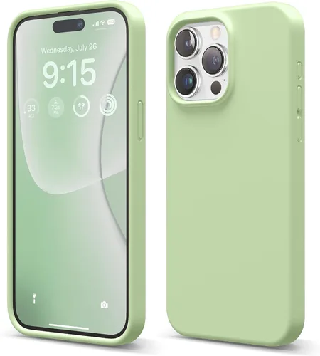 Vista 26 de elago Funda compatible con iPhone 15 Pro Max, de silicona líquida, funda protectora de cuerpo completo, a prueba de golpes, funda delgada
