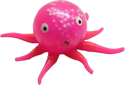 Vista 5 de Curious Minds Busy Bags Pelota antiestrés de pulpo de gel, juguete blando, juguete sensorial (amarillo)