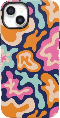 Vista 32 de Casely Funda para iPhone 14 Crayola Outside The Lines Marcador Crayola Compatible con MagSafe Diseño protector audaz
