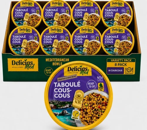 Vista 14 de Delicias Med Mediterranean Ready to Eat Meal, paquete variado, paquete de 6