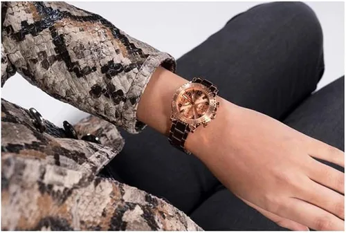 Vista 7 de GUESS US Women's Rose Gold-Tone Multifunction Watch