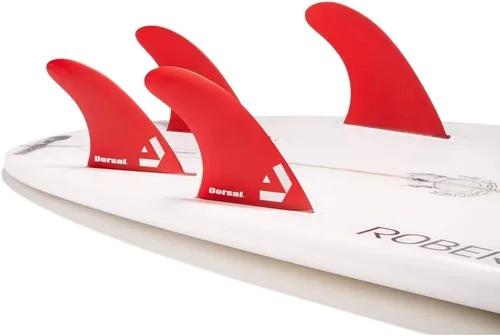 Vista 5 de DORSAL Surfboard Fins Quad 4 Set FCS Compatible with Honeycomb Hexcore