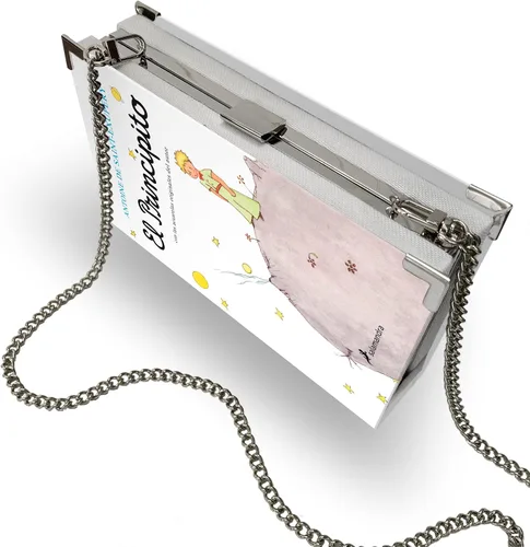 Vista 6 de Libro Clutch El principito - Antoine De Saint-Exupery - Monedero único hecho a mano