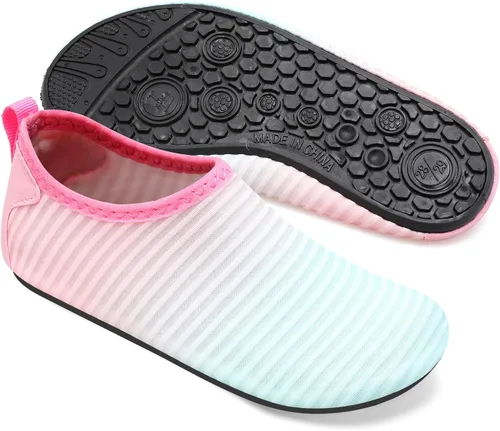 Vista 3 de Joinfree - Zapatos acuáticos de natación para niños y niñas, calcetines acuáticos de secado rápido, zapatos con sensación de pies descalzos