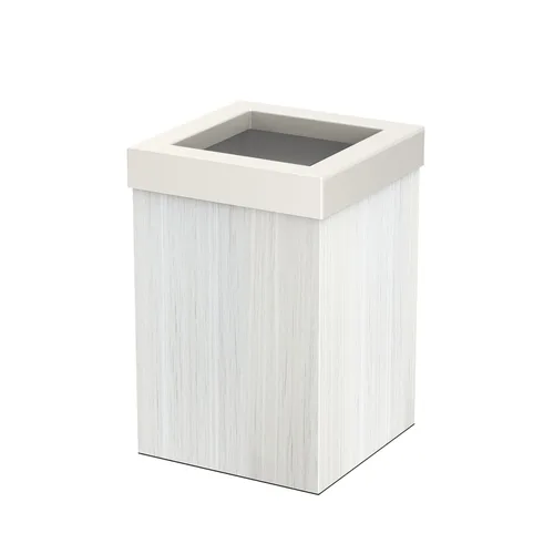Vista 20 de Gatco Papelera Moderna Cuadrada, Combo Negro Mate y Latón Cepillado - Papelera de Acero Inoxidable con Tapa Extraíble, Resistente a Fugas, Capacidad