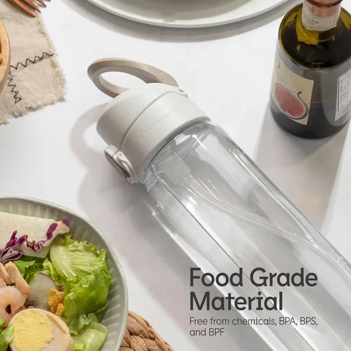 Vista 5 de RHINOSHIELD AquaStand - Botella magnética de 16 onzas, botella de agua aislada de acero inoxidable de boca redonda, botella deportiva con mango