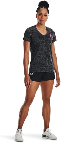 Vista 5 de Under Armour Freedom Tech - Camiseta de manga corta con cuello en V para mujer